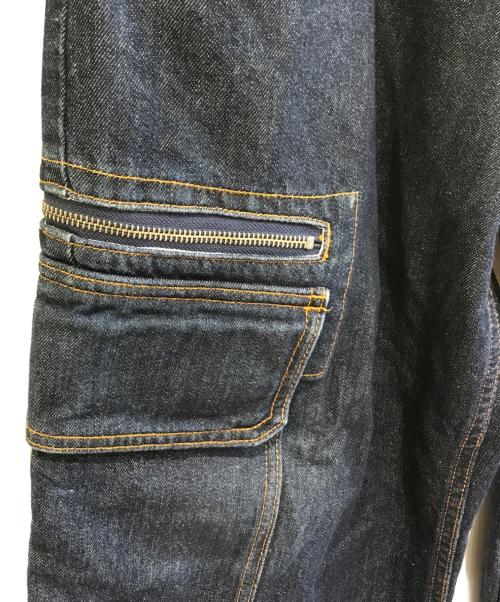 X-LARGE（エクストララージ）X-LARGE (エクストララージ) EMBROIDERED DENIM CARGO PANTS 101224031013 インディゴ サイズ:W34の古着・服飾アイテム