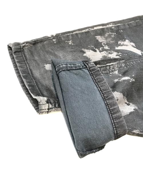 DIESEL（ディーゼル）DIESEL (ディーゼル) コーティングパンツ ブラック サイズ:71cm(W28)の古着・服飾アイテム