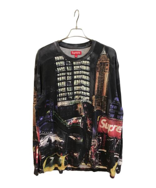 SUPREME（シュプリーム）Supreme (シュプリーム) skyline sequin L/S Top Night ブラック サイズ:Lの古着・服飾アイテム