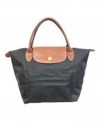 LONGCHAMPロンシャン）の古着「ナイロンハンドバッグ」｜ブラック