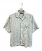 TOMORROW LANDトゥモローランド）の古着「コットンシルク オープンカラーショートスリーブシャツ　61-05-12-05302」｜グレー