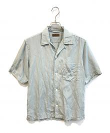 TOMORROW LAND（トゥモローランド）の古着「コットンシルク オープンカラーショートスリーブシャツ　61-05-12-05302」｜グレー