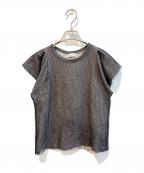 RED VALENTINOレッドヴァレンティノ）の古着「シアーレイヤードTシャツ　HRCN0104-VN0268R」｜グレー