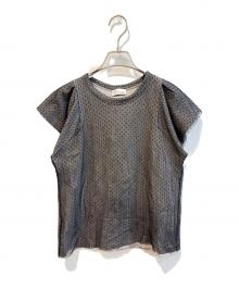 RED VALENTINO（レッドヴァレンティノ）の古着「シアーレイヤードTシャツ　HRCN0104-VN0268R」｜グレー