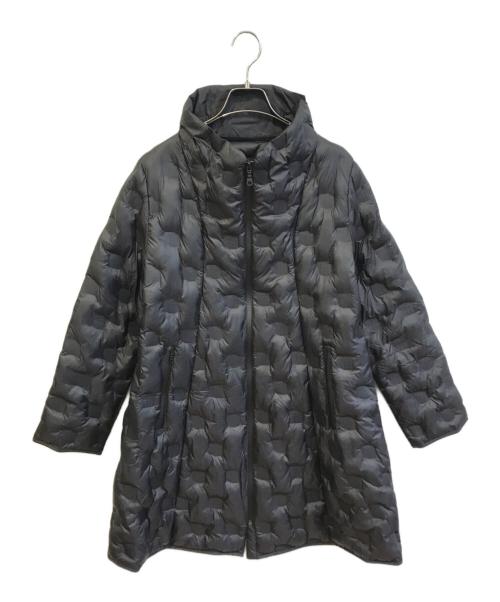 TRUNK HIROKO KOSHINO（トランク ヒロコ コシノ）TRUNK HIROKO KOSHINO (トランク ヒロコ コシノ) TRUNKロゴ中綿入りカジュアルコート ブラック サイズ:38の古着・服飾アイテム