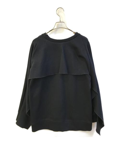 CLANE（クラネ）CLANE (クラネ) CARD BOARD BACK FRILL TOPS ネイビー サイズ:Ｓの古着・服飾アイテム