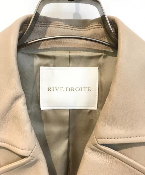 RIVE DROITE（リヴドロワ）RIVE DROITE (リヴドロワ) ラムレザーライダースジャケット ベージュ サイズ:FREEの古着・服飾アイテム