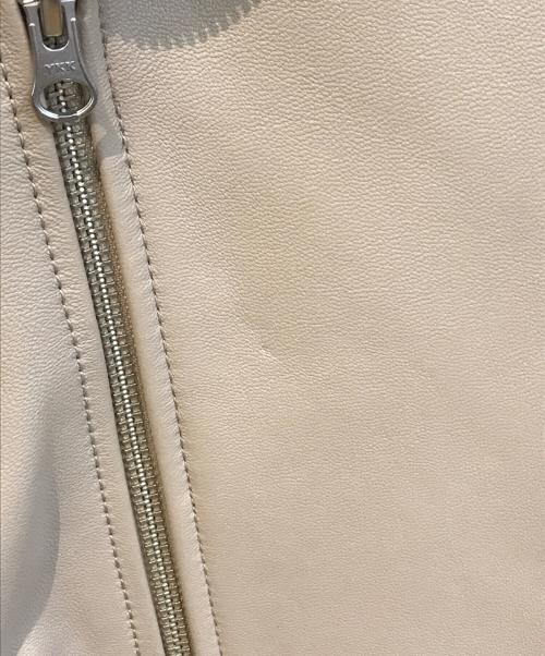 RIVE DROITE（リヴドロワ）RIVE DROITE (リヴドロワ) ラムレザーライダースジャケット ベージュ サイズ:FREEの古着・服飾アイテム