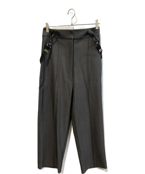 AKTE（アクテ）AKTE (アクテ) ストラップワイドパンツ123308020 グレー サイズ:Sの古着・服飾アイテム