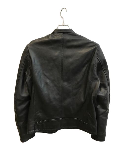 417 by EDIFICE（417 バイ エディフィス）417 by EDIFICE (417 バイ エディフィス) シングルライダースジャケット ブラック サイズ:Lの古着・服飾アイテム