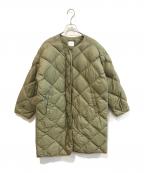 URBAN RESEARCH DOORSアーバンリサーチドアーズ）の古着「ライトダウンキルトコート」｜グリーン