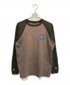 stussyステューシー）の古着「90’Sナンバリングラグランカットソー」｜ブラウン