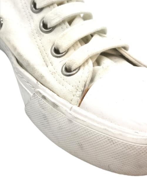 PRADA（プラダ）PRADA (プラダ) ハイカットスニーカー ホワイト サイズ:5 1/2の古着・服飾アイテム
