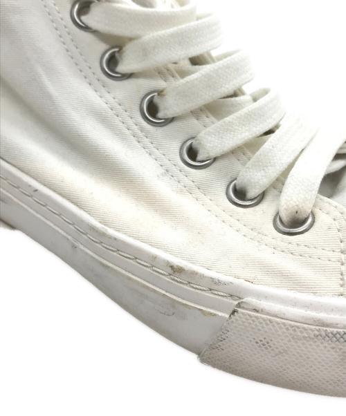 PRADA（プラダ）PRADA (プラダ) ハイカットスニーカー ホワイト サイズ:5 1/2の古着・服飾アイテム