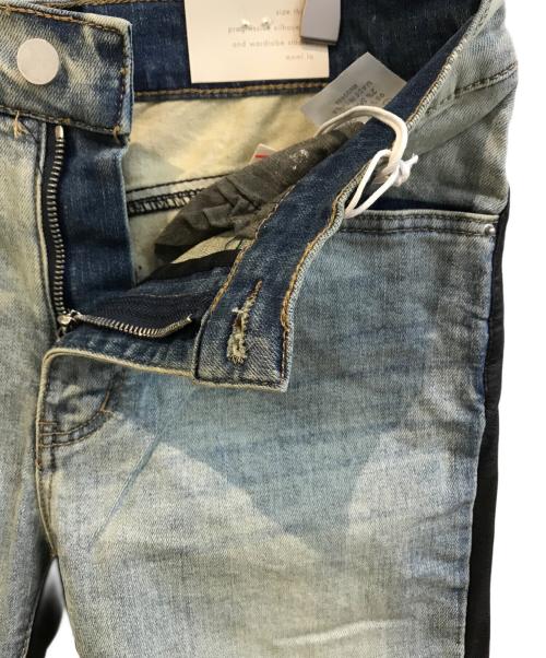 mnml（ミニマル）mnml (ミニマル) X158 STRETCH DENIM ブルー×ブラック サイズ:Ｗ30 未使用品の古着・服飾アイテム