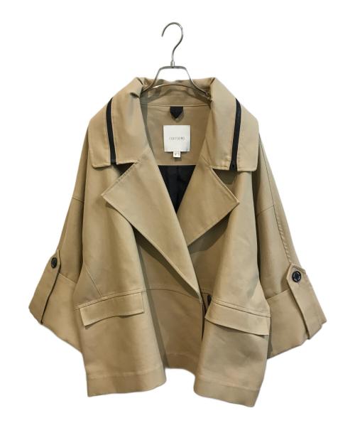FORFORMO（フォルフォルモ）forformo (フォルフォルモ) Deformation Wide Trench Coat ベージュ サイズ:freeの古着・服飾アイテム
