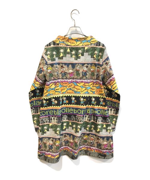 OLLEBOREBLA（アルベロベロ）OLLEBOREBLA (アルベロベロ) 総柄リバーシブルコート グリーン サイズ:表記なしの古着・服飾アイテム