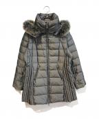 noa-geノアジェ）の古着「ブルーフォックスダウンコート」｜グレー