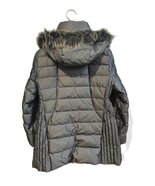 noa-ge（ノアジェ）noa-ge (ノアジェ) ブルーフォックスダウンコート グレー サイズ:Lの古着・服飾アイテム