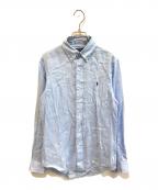 POLO RALPH LAURENポロ・ラルフローレン）の古着「リネンシャツ」｜ブルー