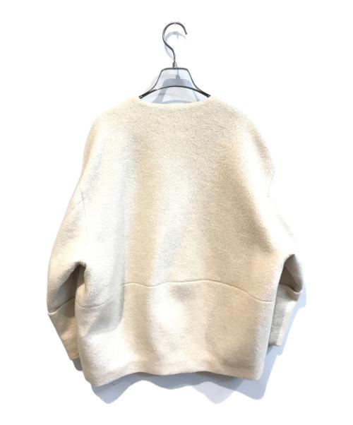 BALLSEY（ボールジィ）BALLSEY (ボールジィ) ウールパイルミルド ダブルカフスショートコート ベージュ サイズ:34の古着・服飾アイテム