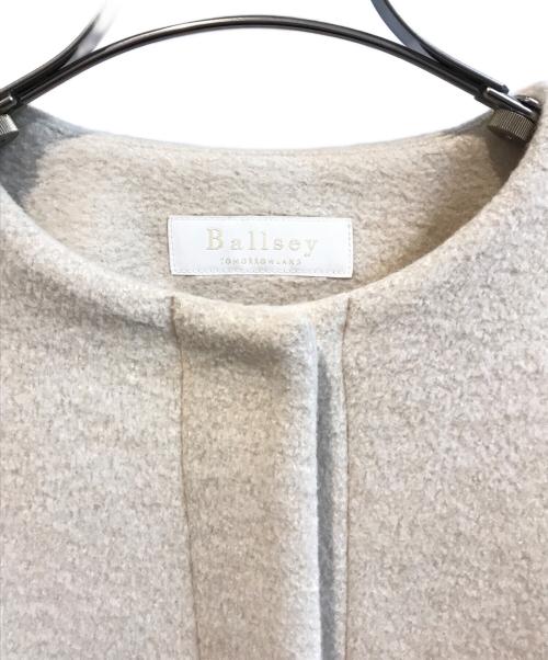 BALLSEY（ボールジィ）BALLSEY (ボールジィ) ウールパイルミルド ダブルカフスショートコート ベージュ サイズ:34の古着・服飾アイテム