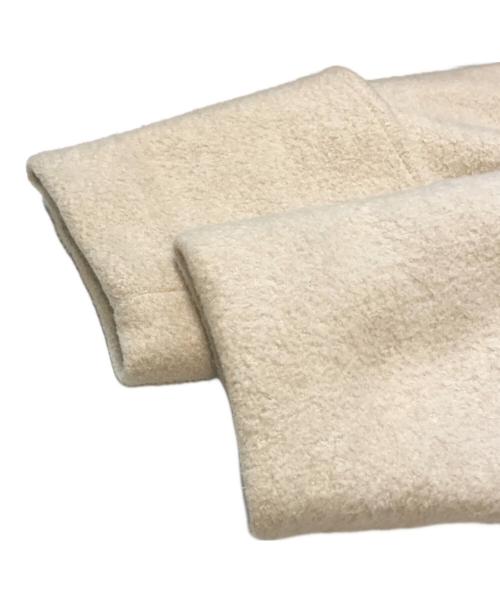 BALLSEY（ボールジィ）BALLSEY (ボールジィ) ウールパイルミルド ダブルカフスショートコート ベージュ サイズ:34の古着・服飾アイテム