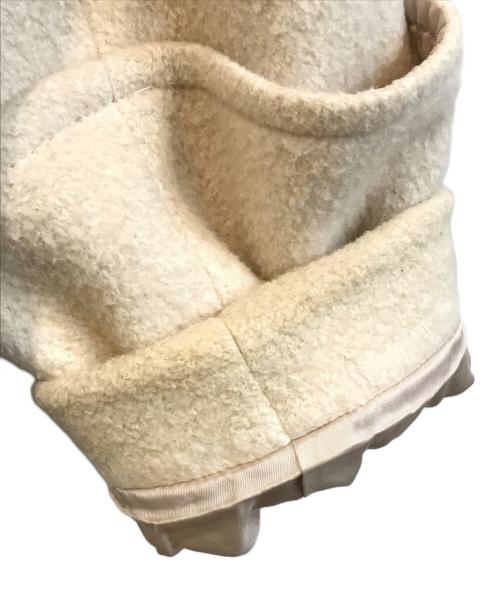 BALLSEY（ボールジィ）BALLSEY (ボールジィ) ウールパイルミルド ダブルカフスショートコート ベージュ サイズ:34の古着・服飾アイテム