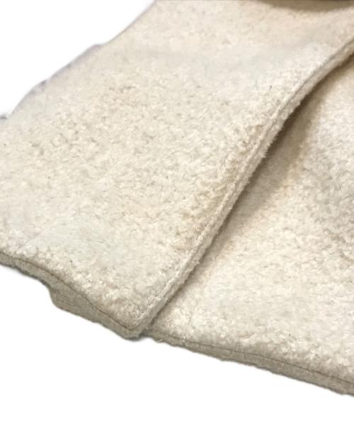 BALLSEY（ボールジィ）BALLSEY (ボールジィ) ウールパイルミルド ダブルカフスショートコート ベージュ サイズ:34の古着・服飾アイテム