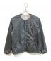 DANTON（ダントン）の古着「INSULATION COLLARLESS JACKET」｜グレー