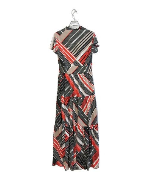 CORCOVADO（コルコバード）corcovado (コルコバード) マキシ丈フレアティアードワンピース　32-04-00111 レッド サイズ:Ｍの古着・服飾アイテム