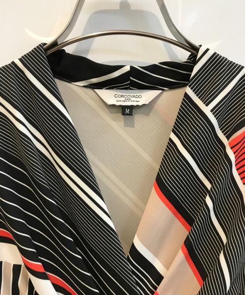 CORCOVADO（コルコバード）corcovado (コルコバード) マキシ丈フレアティアードワンピース　32-04-00111 レッド サイズ:Ｍの古着・服飾アイテム