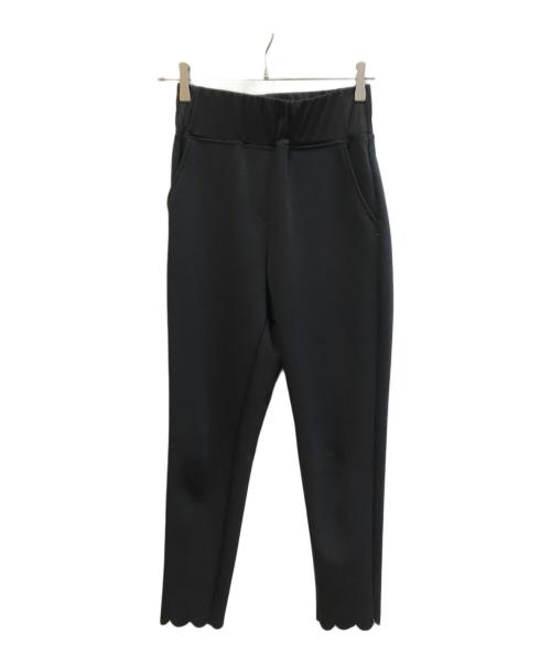 ELLA（エラ）eLLa (エラ) スカラップレギンスパンツ ブラック サイズ:Sの古着・服飾アイテム