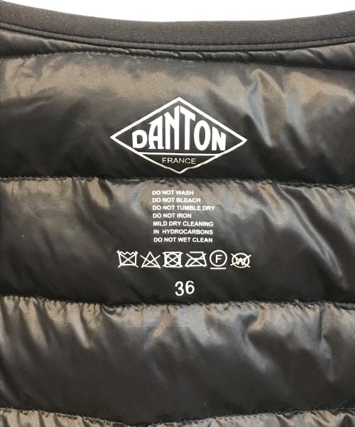 DANTON（ダントン）DANTON (ダントン) Crew Neck Inner Down Jacket　JD-8748 ブラック サイズ:Sの古着・服飾アイテム