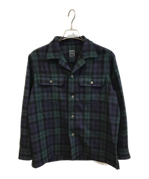 SHIPS（シップス）SHIPS (シップス) ブラックウォッチチェック オーバー シャツ　111-14-0874 グリーン サイズ:Mの古着・服飾アイテム