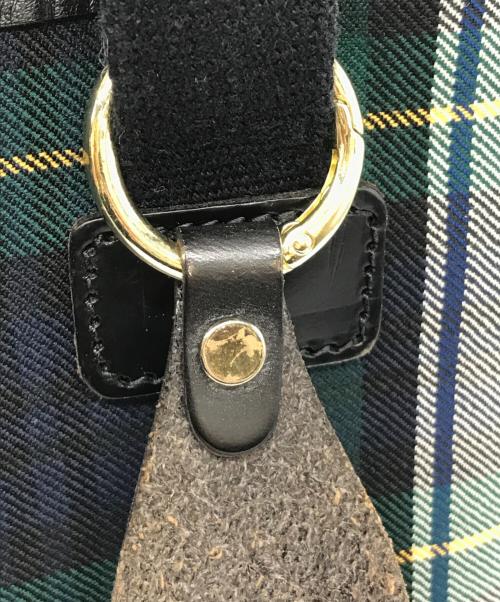 brady（ブレディ）Brady (ブレディ) チェック柄ハンドバッグ グリーンの古着・服飾アイテム