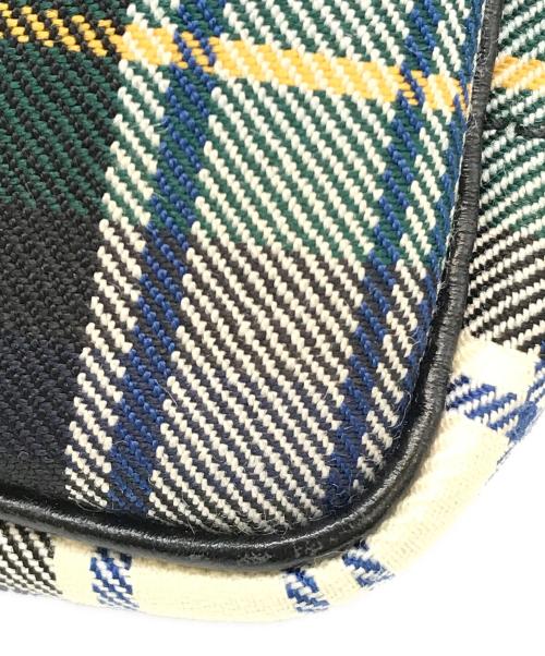 brady（ブレディ）Brady (ブレディ) チェック柄ハンドバッグ グリーンの古着・服飾アイテム