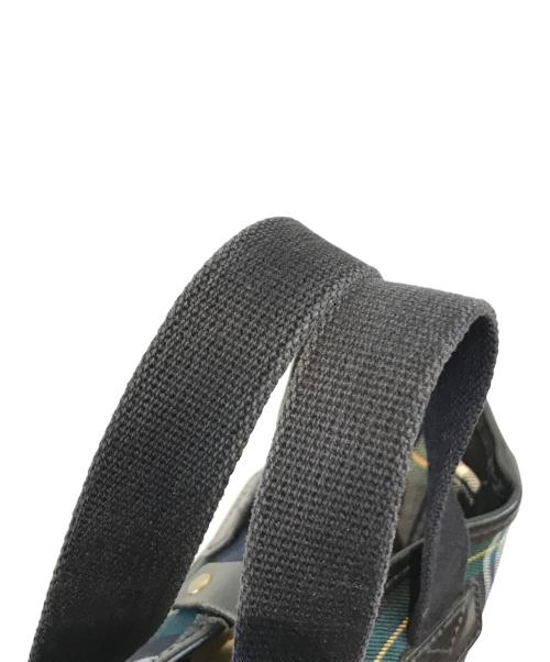 brady（ブレディ）Brady (ブレディ) チェック柄ハンドバッグ グリーンの古着・服飾アイテム