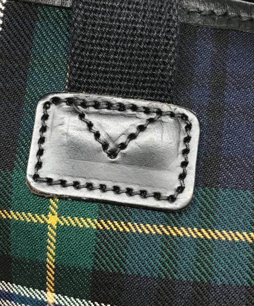 brady（ブレディ）Brady (ブレディ) チェック柄ハンドバッグ グリーンの古着・服飾アイテム