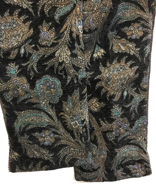 kooi（コーイ）KOOI (コーイ) ペイズリー柄タックパンツ　22KO-AW12 ブラック サイズ:2の古着・服飾アイテム