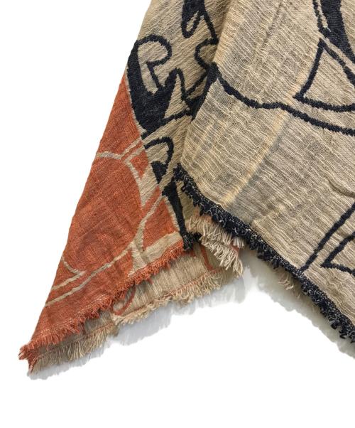 Vivienne Westwood（ヴィヴィアンウエストウッド）Vivienne Westwood (ヴィヴィアンウエストウッド) LINE ORB PONCHO　VI-V9＊-87017 ネイビー×ベージュ サイズ:Ｆの古着・服飾アイテム