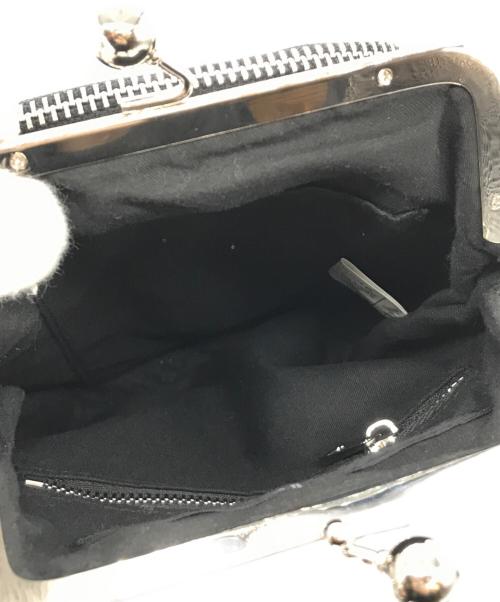 NO ID.（ノーアイディー）NO ID. (ノーアイディー) シンセティックレザーガマ口BAG ブラックの古着・服飾アイテム