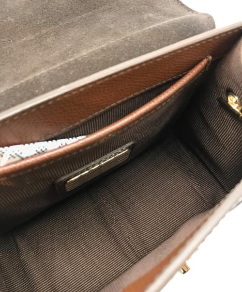 FURLA（フルラ）FURLA (フルラ) メトロポリスチェーンショルダーバッグ ブラウンの古着・服飾アイテム