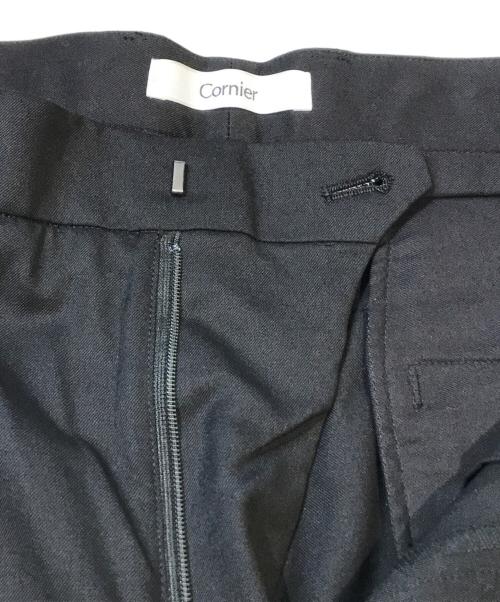 cornier（コルニエ）cornier (コルニエ) ウールスラックス ブラック サイズ:Mの古着・服飾アイテム