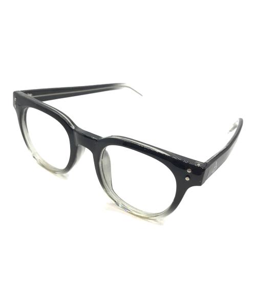 SUNKAK Type2（サンカクタイプツー）SUNKAK Type2 (サンカクタイプツー) 伊達眼鏡 ブラック×グレーの古着・服飾アイテム