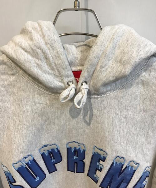 SUPREME（シュプリーム）Supreme (シュプリーム) Icy Arc Hooded Sweatshirt グレー サイズ:Lの古着・服飾アイテム