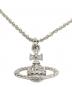 Vivienne Westwood (ヴィヴィアンウエストウッド) MAYFAIR BAR RELIEF PENDANT NECKLACE シルバー：8000円