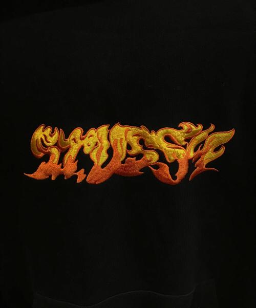 stussy（ステューシー）stussy (ステューシー) FIRE HOODIE ブラック サイズ:Lの古着・服飾アイテム