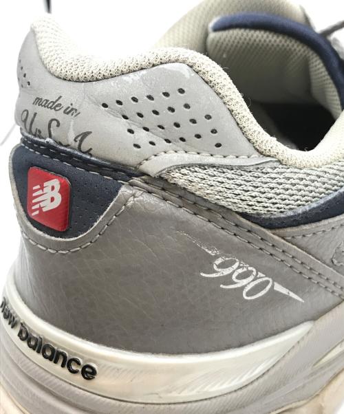 NEW BALANCE（ニューバランス）NEW BALANCE (ニューバランス) 990 V3 ローカットスニーカー グレー サイズ:28の古着・服飾アイテム
