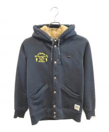 Aape BY A BATHING APE×UNION（エーエイプ バイ アベイシングエイプ×ユニオン）の古着「スナップボタンジャケット」｜ネイビー